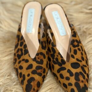 Leopard Print Women's Mules